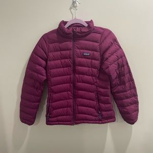 Patagonia Kids’ Down Puffer Jacket Purple/Pink Girls XL (14)